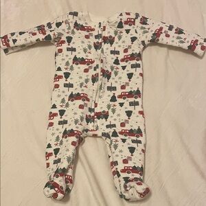 Chick Pea Holiday Print Kids Footie